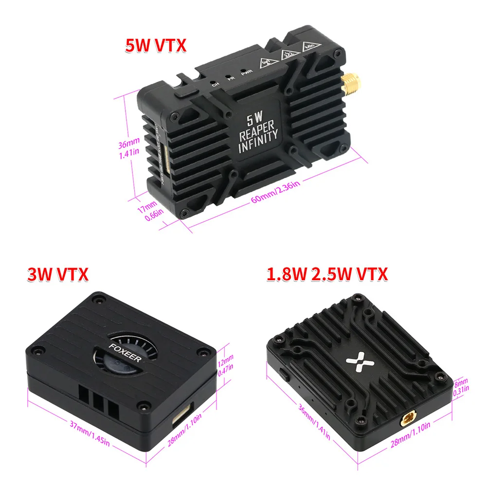 Foxeer Reaper Extreme V2 5.8G  - огляд і ціна Foxeer Reaper Extreme 2.5W Vtx